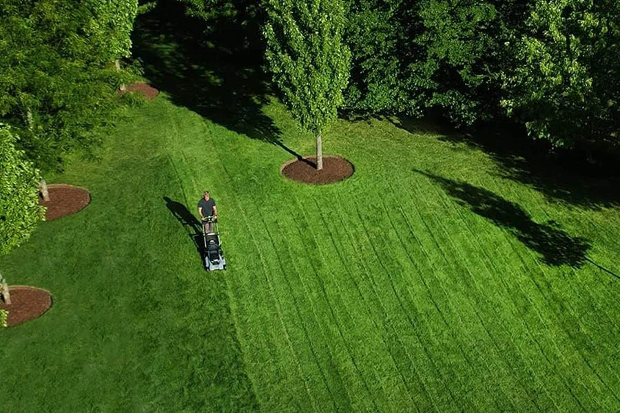 battery powered lawnmower